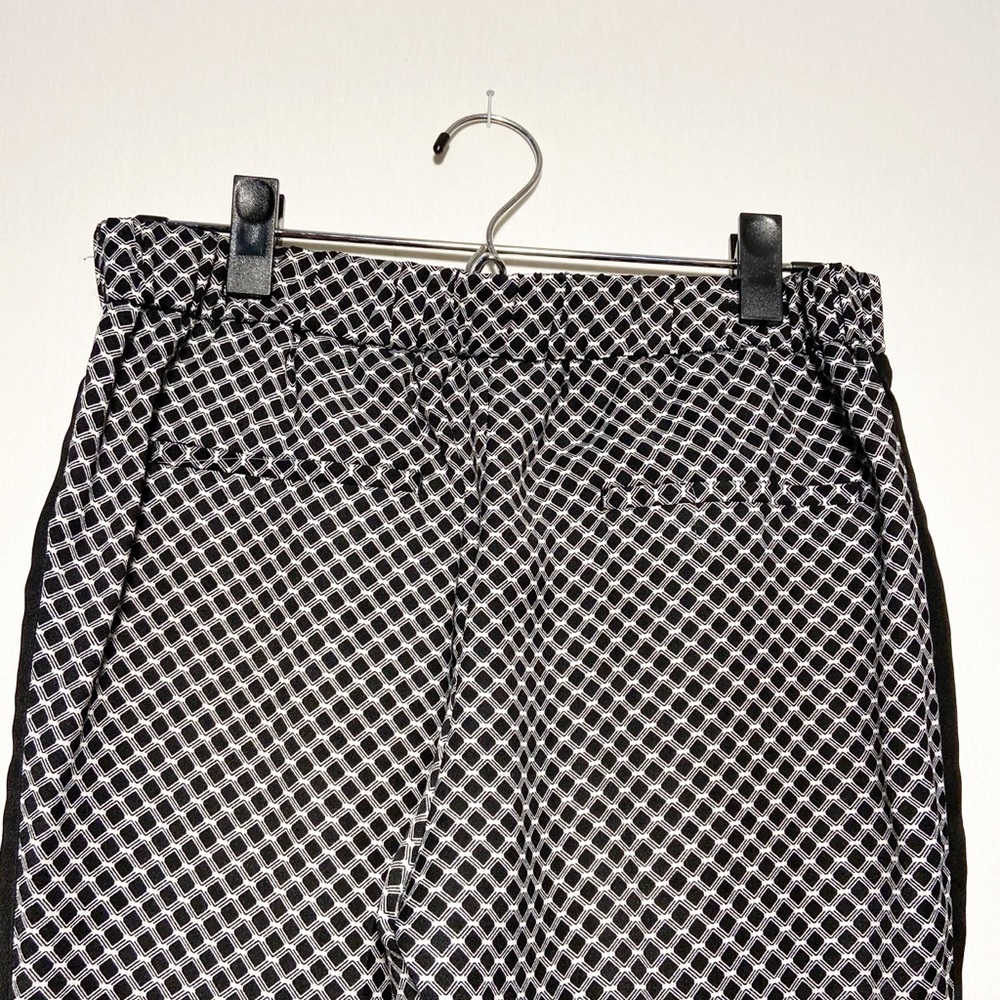 Worthington Womens Pants Black and White Geometric‎ Slim Fit Size Small - Picture 4 of 9